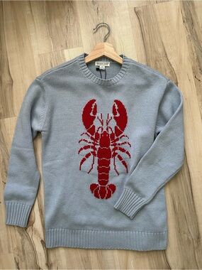 Small shop cotton blend lobster sweater - xs